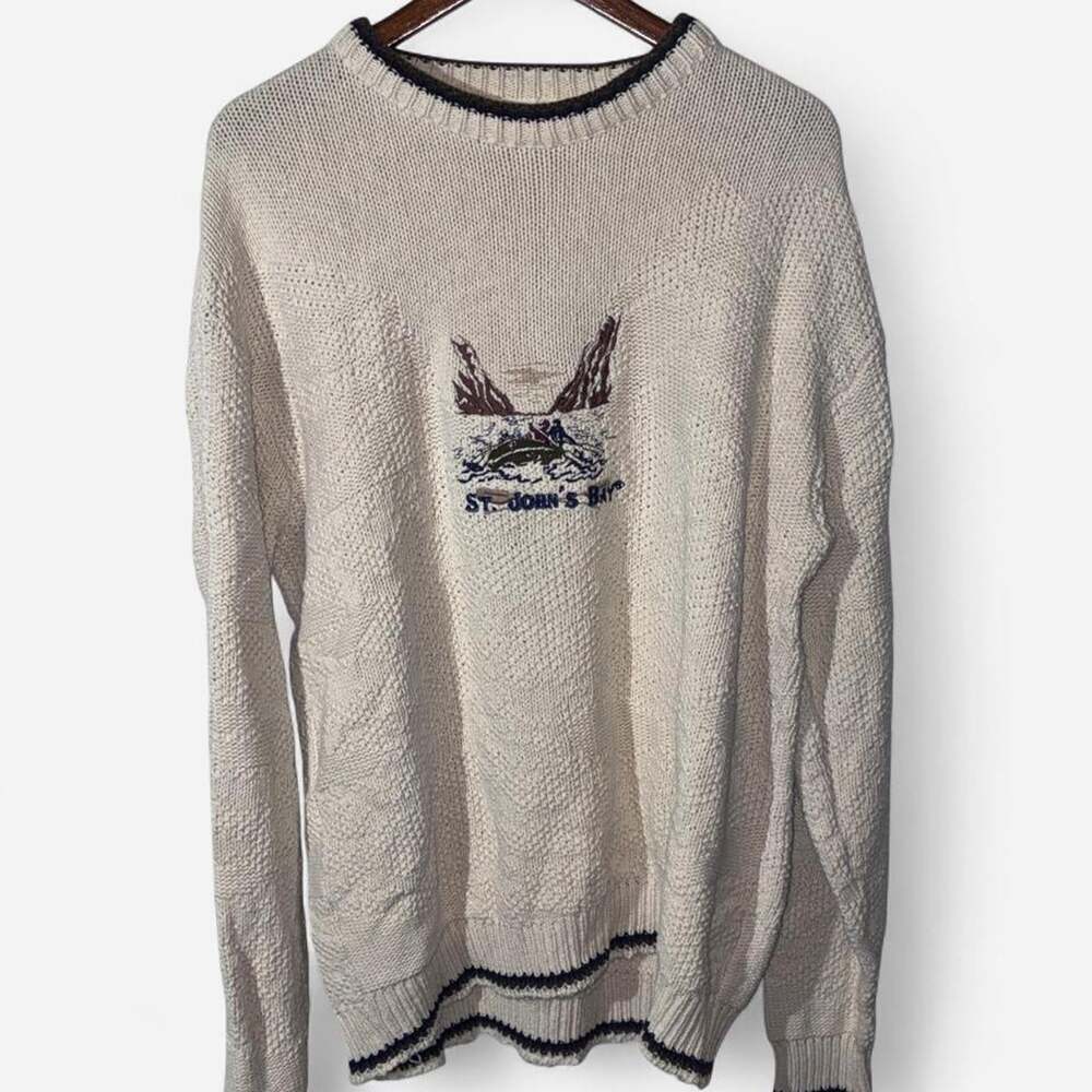 Vintage St. John's Bay Fisherman Knit Sweater